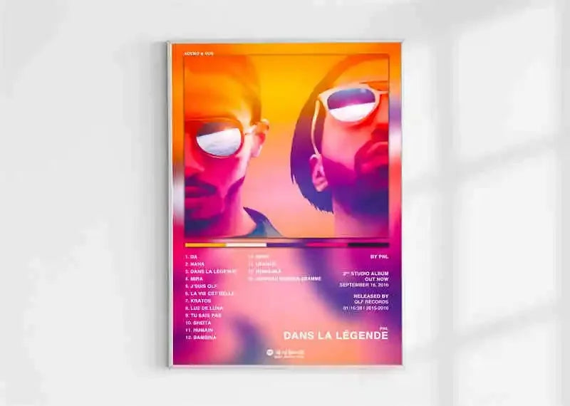 French Rap Pop Music Album Poster