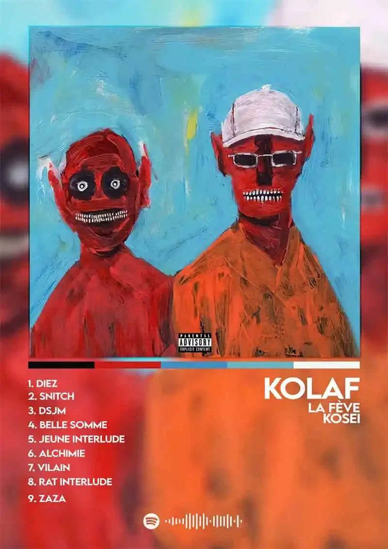 French Rap Pop Music Album Poster