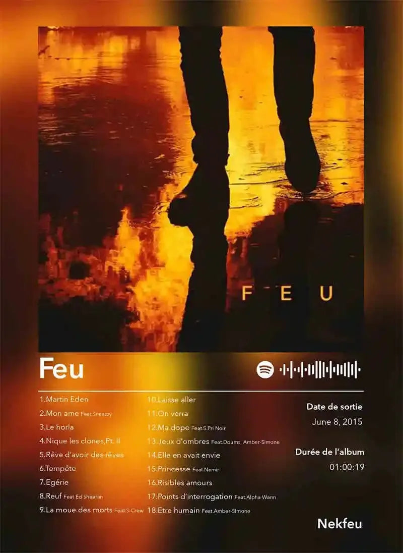 French Rap Pop Music Album Poster