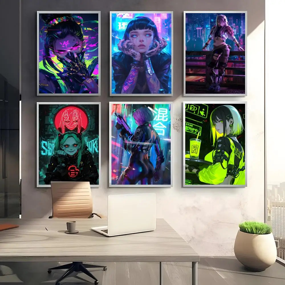 C-Cyberpunk G-Girl Cool Poster