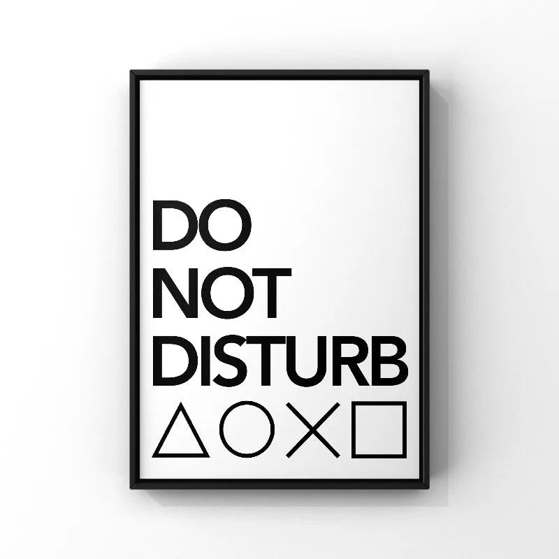 Modern Gaming Sign Quotation Poster