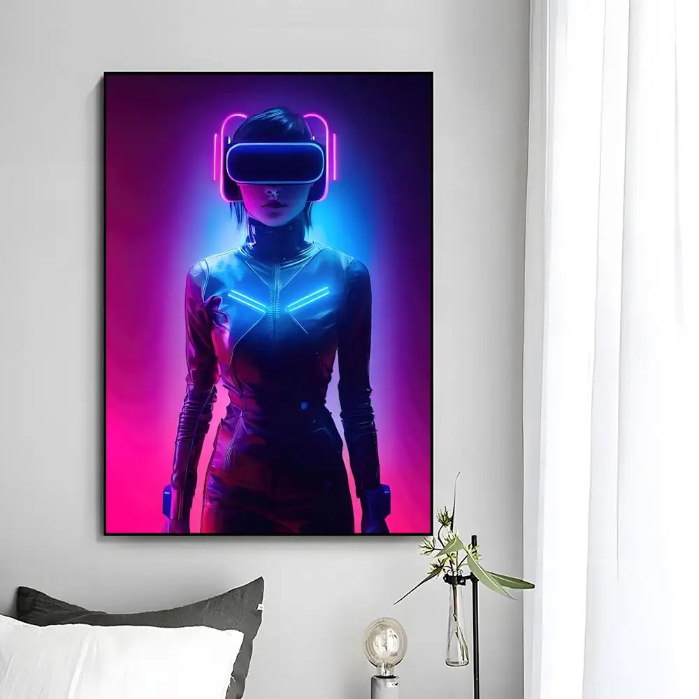 C-Cyberpunk G-Girl Cool Poster