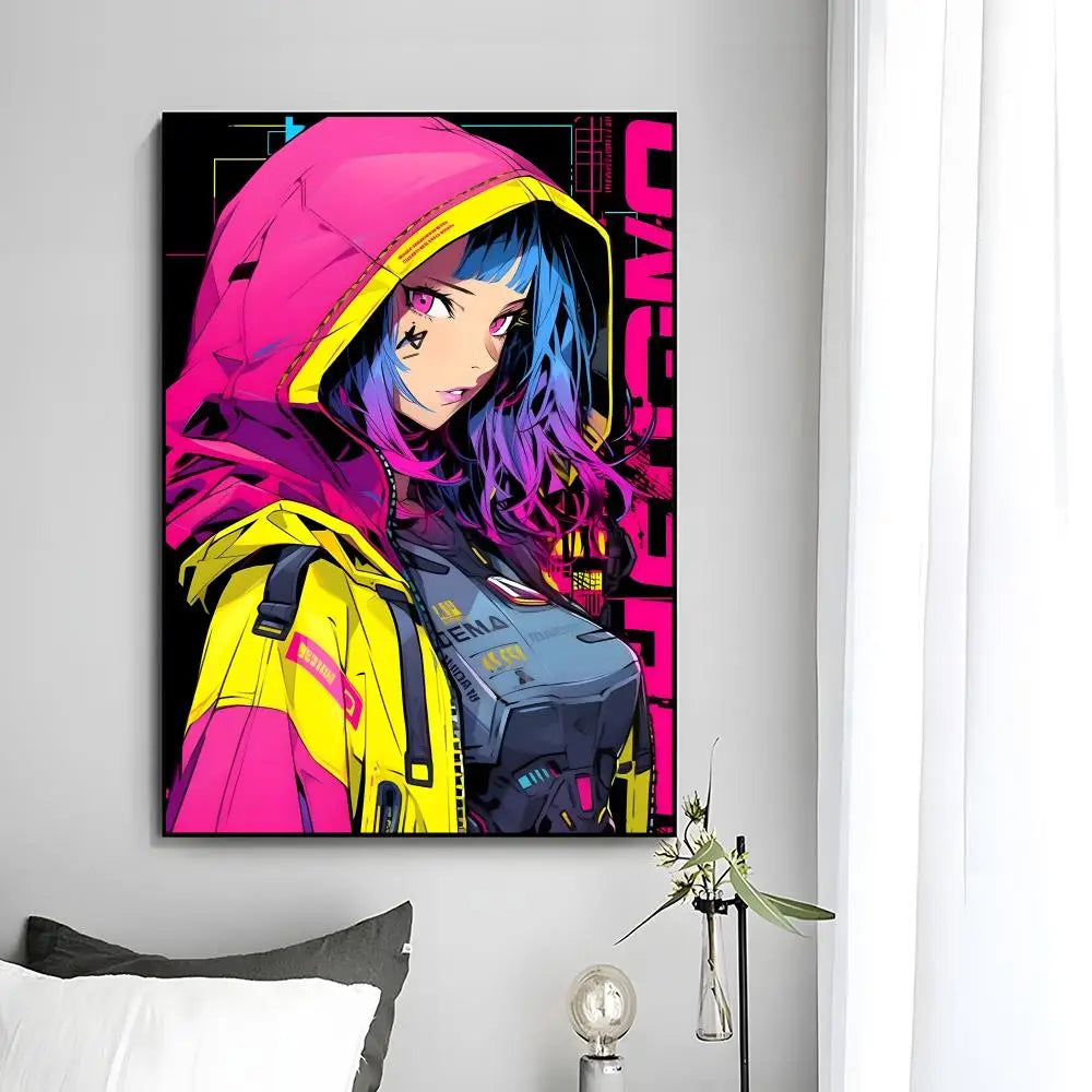 C-Cyberpunk G-Girl Cool Poster