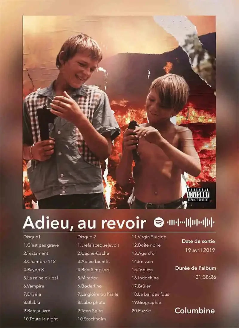 French Rap Pop Music Album Poster