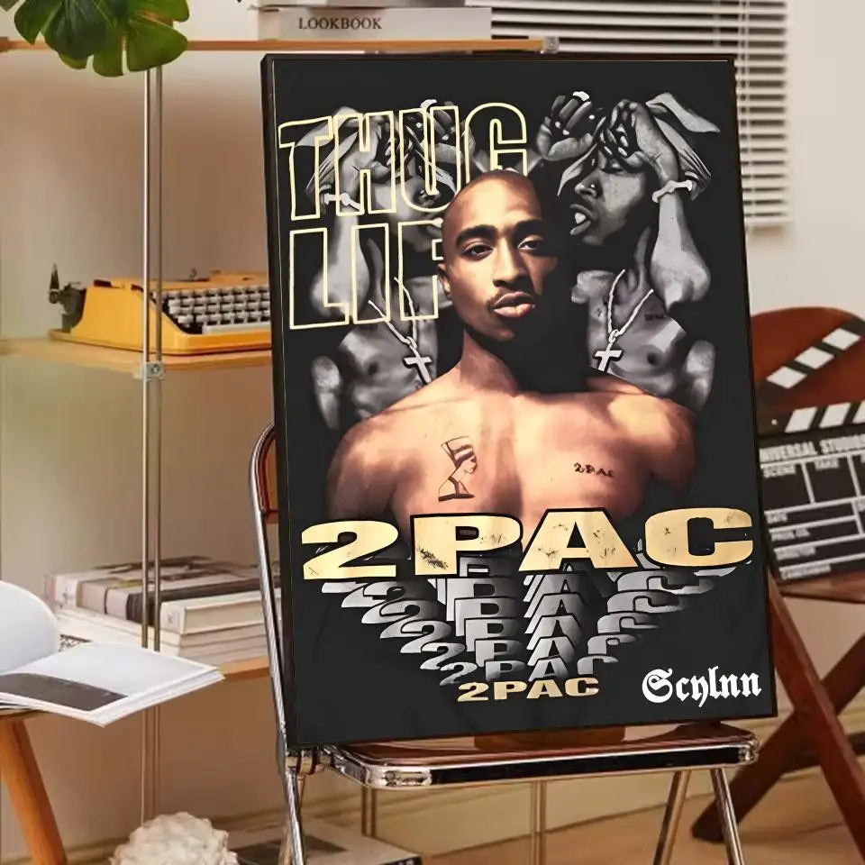 Rapper 2Pac T-Tupac S-Shakur Poster