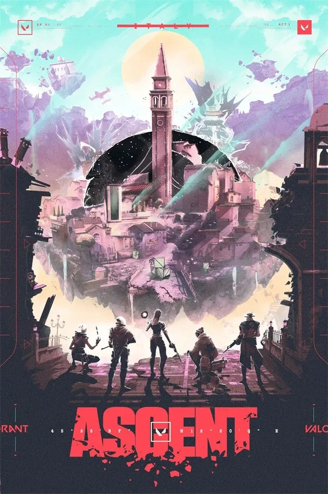VALORANT Modern Wall Art Anime Image Print Poster
