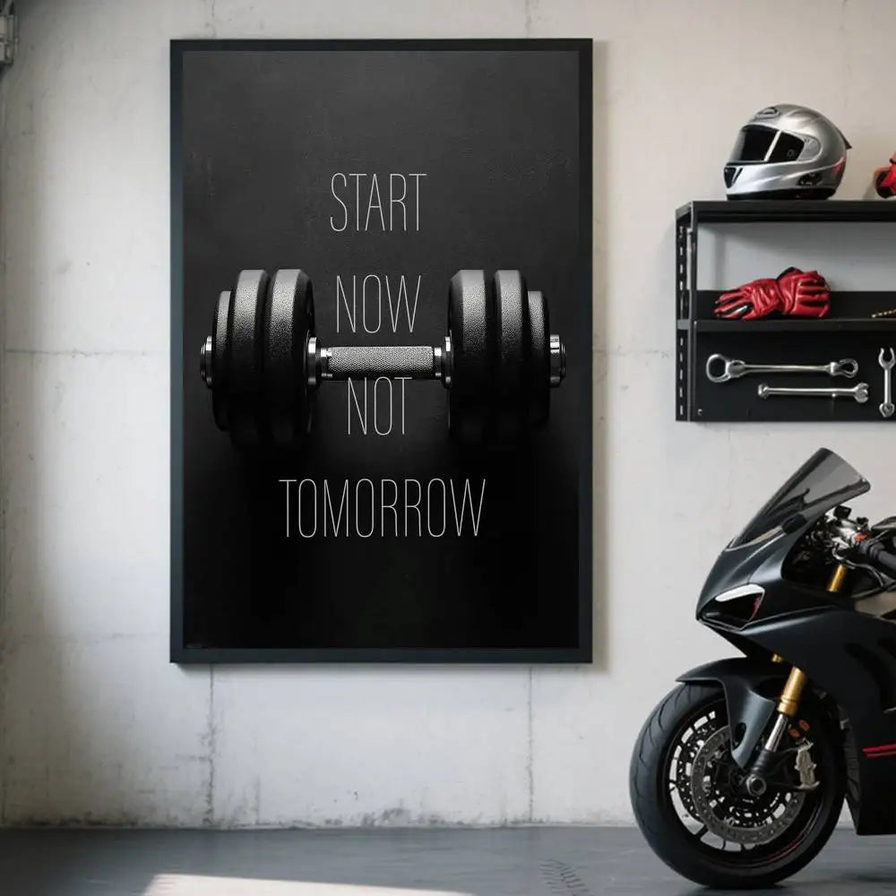 Motivation Bodybuilding Fitness Gym Poster