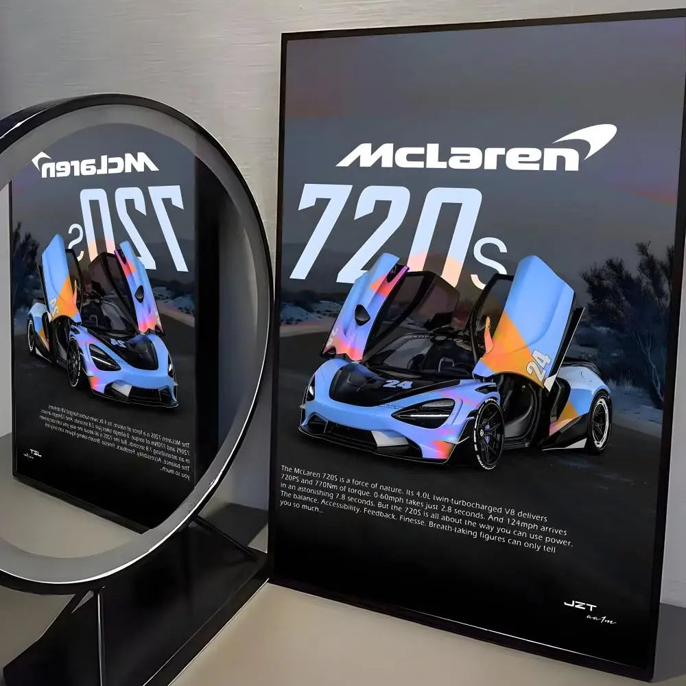 Supercar M-McLaren-ES Cool Poster Perfect Sticker