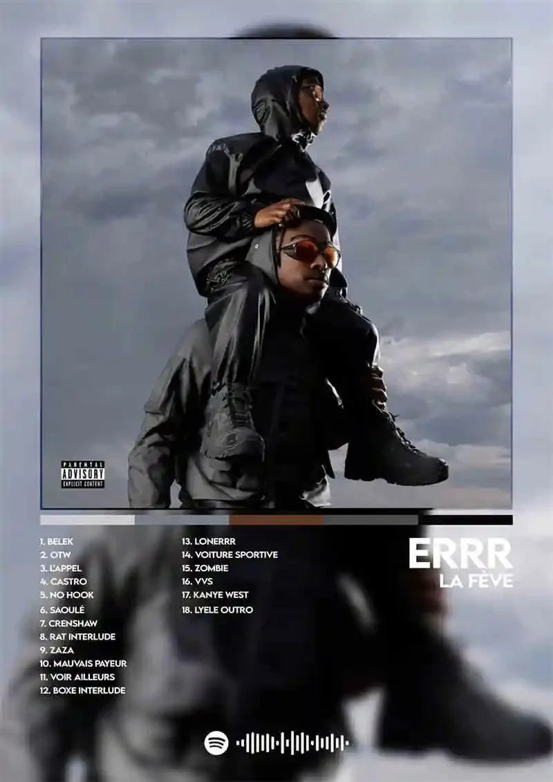 French Rap Pop Music Album Poster