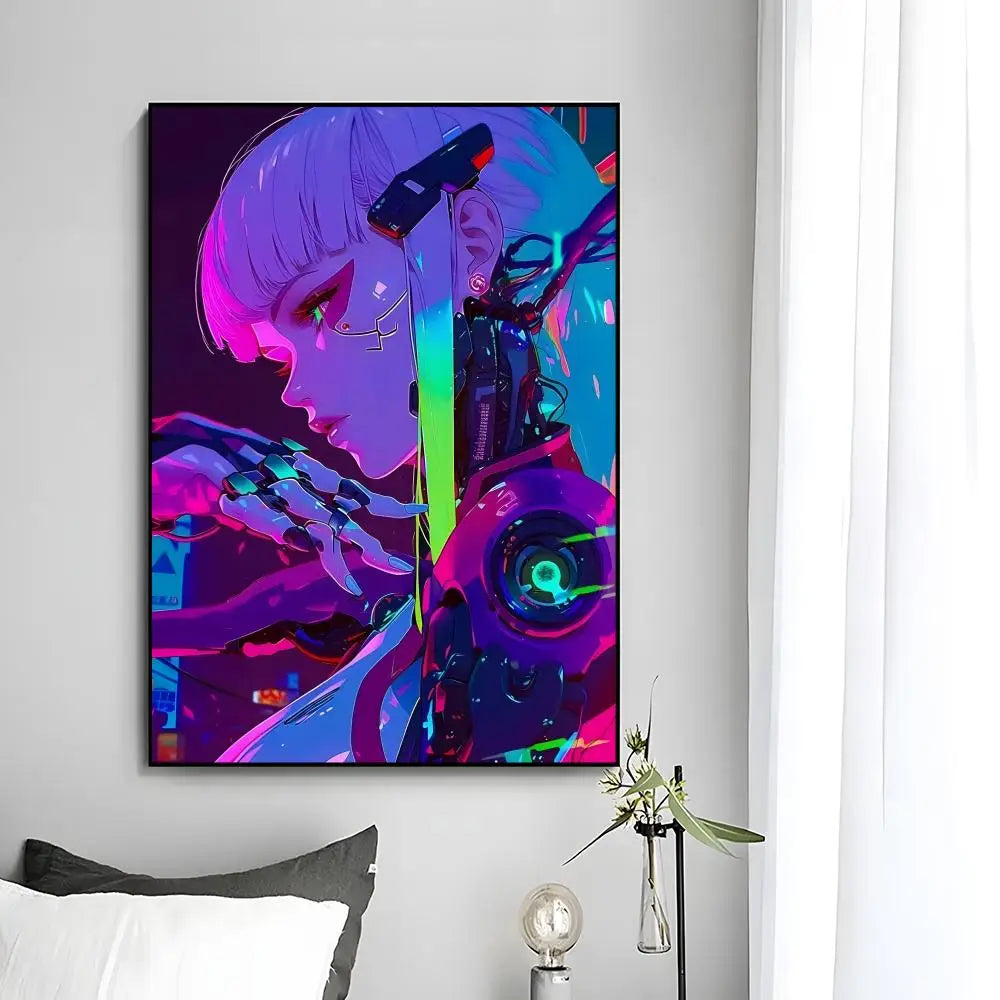 C-Cyberpunk G-Girl Cool Poster