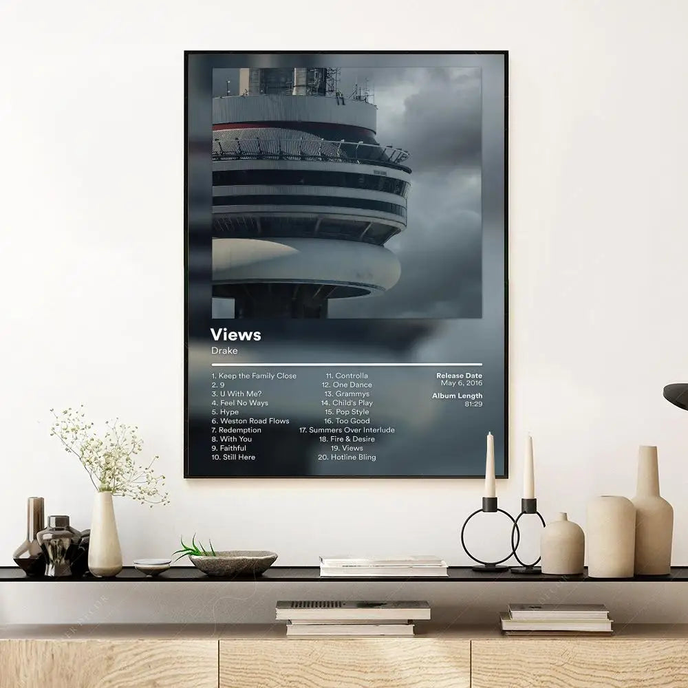 Pop Rap Singer-Drake Music Album Poster