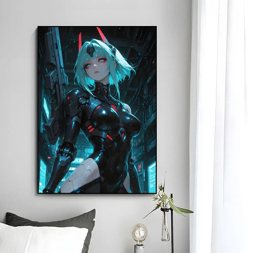 C-Cyberpunk G-Girl Cool Poster