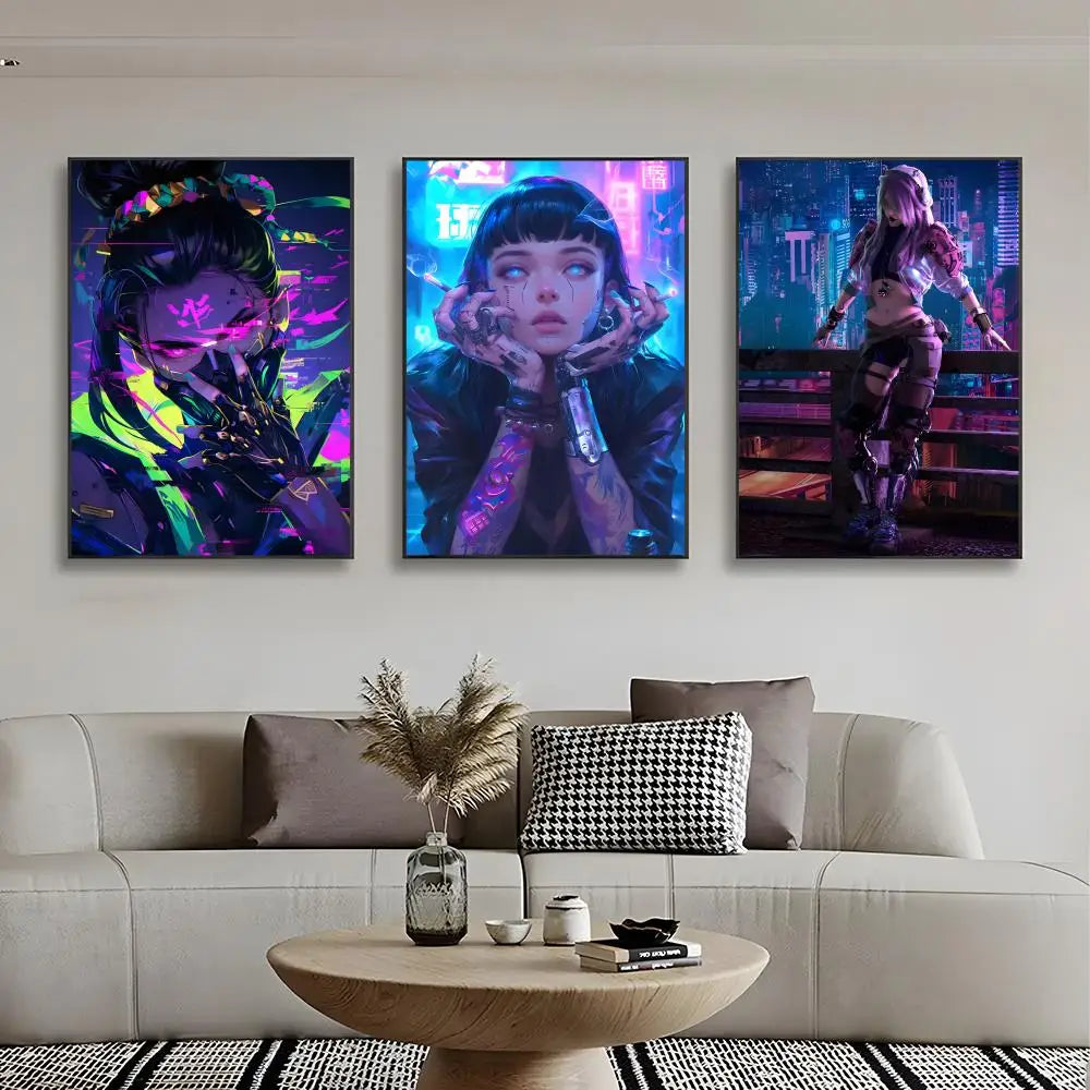 C-Cyberpunk G-Girl Cool Poster