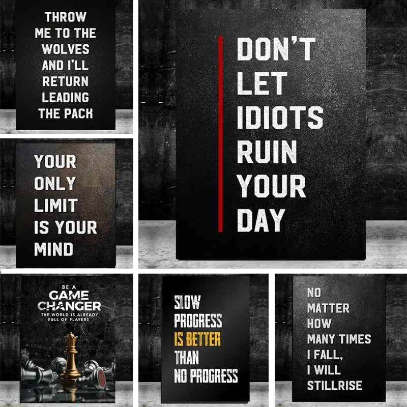 Motivational Posters for Office and Home Wall Decor