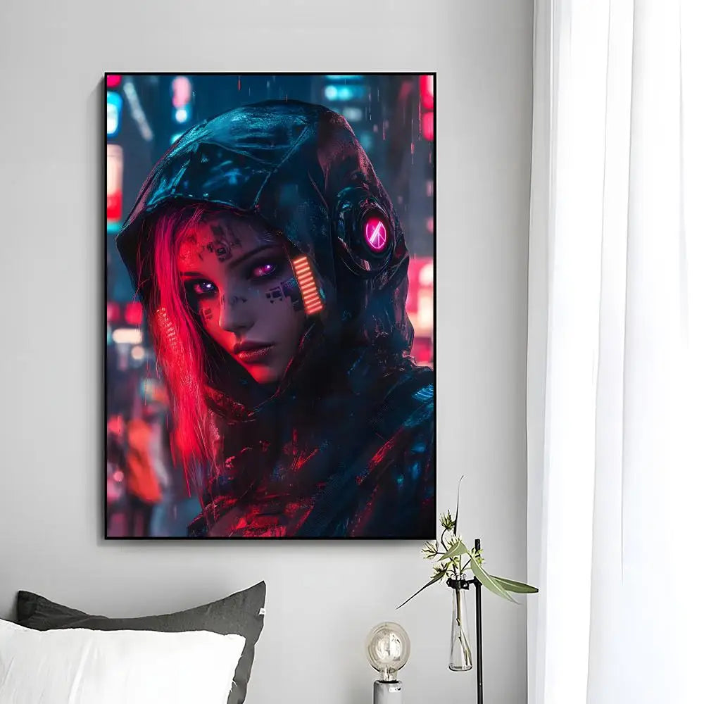 C-Cyberpunk G-Girl Cool Poster